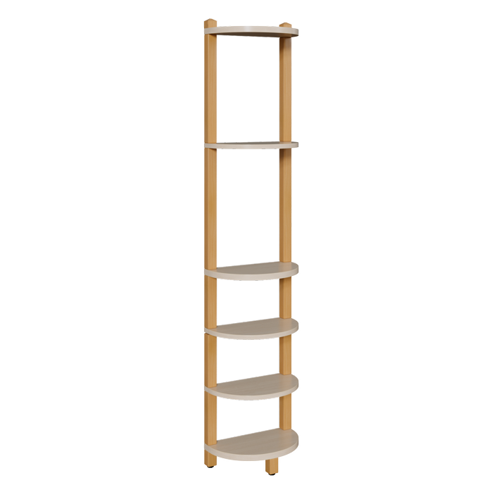 ST Abschlussregal 180°, 180 cm